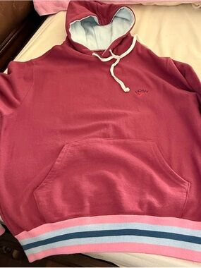 Noah Pink Hoodie with Contrasting Hood Lining